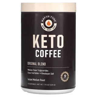 RAPIDFIRE, Keto Koffie, Original Blend, Instant, Medium Gebrand, 7.93 oz (225 g)