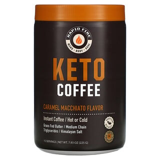 RAPIDFIRE, Keto Coffee, Caramel Macchiato, 7.93 oz (225 g)