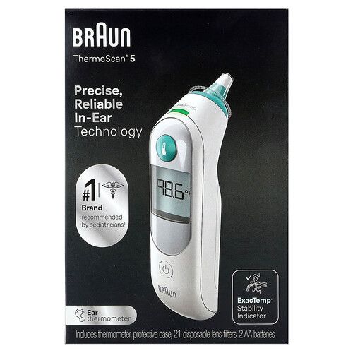 Braun, ThermoScan® 5, Ear Thermometer, 25 Piece Kit