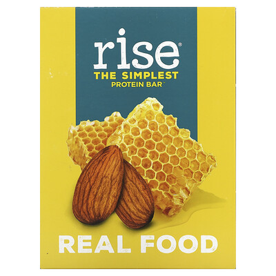 

Rise Bar THE SIMPLEST PROTEIN BAR Almond Honey 12 Bars 2.1 oz (60 g) Each