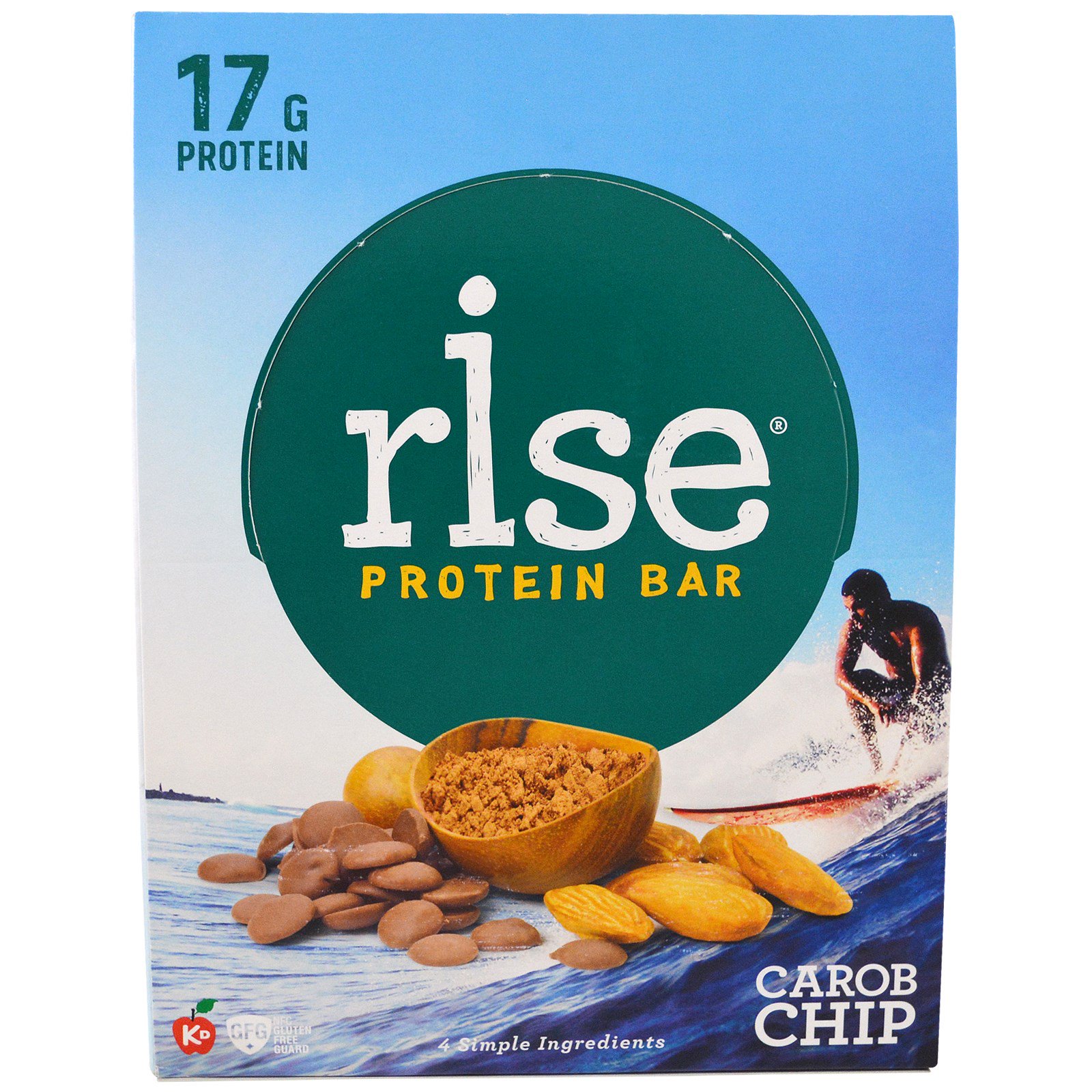 Rise Bar, Protein Bar, Carob Chip, 12 Bars, 2.1 oz (60 g) Each iHerb