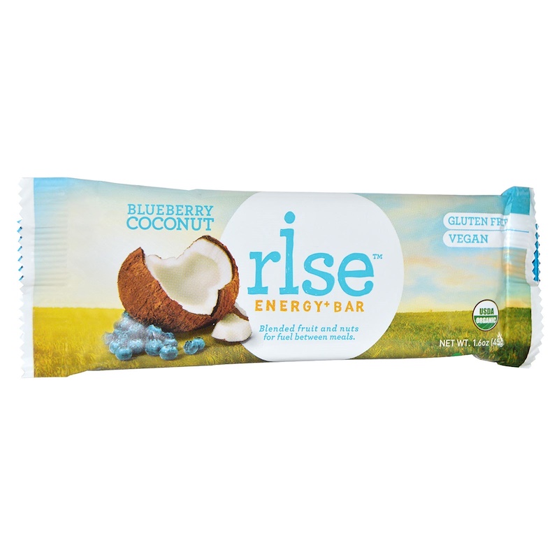 Rise Bar, Organic, Energy+ Bars, Blueberry Coconut, 12 Bars 1.6 oz (45