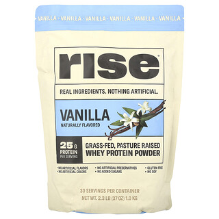 Rise Bar, Proteine del siero di latte in polvere, vaniglia, 1 kg