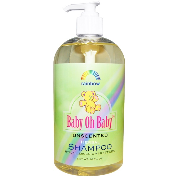 Rainbow Research, Baby Oh Baby, органический травяной шампунь, без запаха, 16 жидких унций