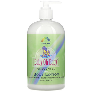 Rainbow Research, Baby Oh Baby, Herbal Body Lotion, Unscented, 16 fl oz