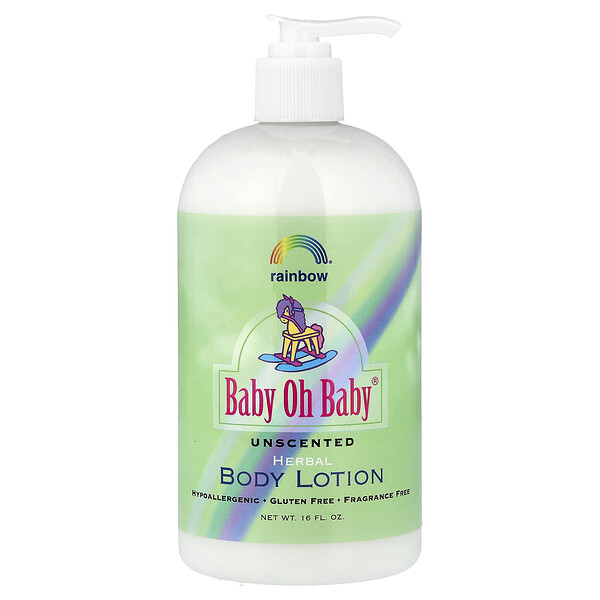 Rainbow Research Baby Oh Baby®, Herbal Body Lotion, Unscented, 16 fl oz