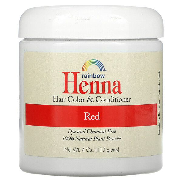 Rainbow Research, Henna, Hair Color and Conditioner, Red, 113 g