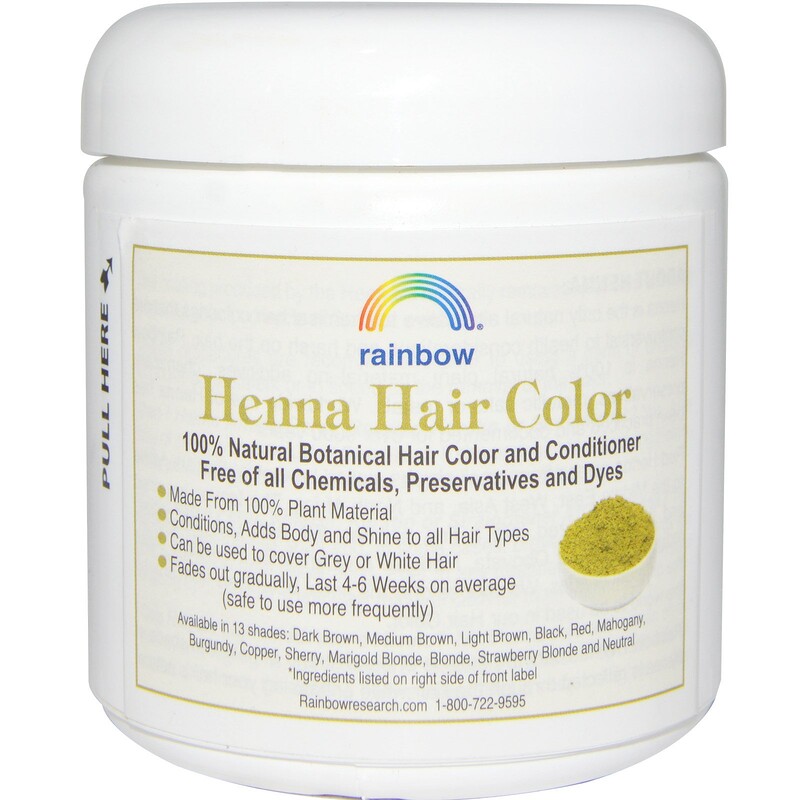 Rainbow Research, Henna, Hair Color and Conditioner, Red, 4 oz (113 g