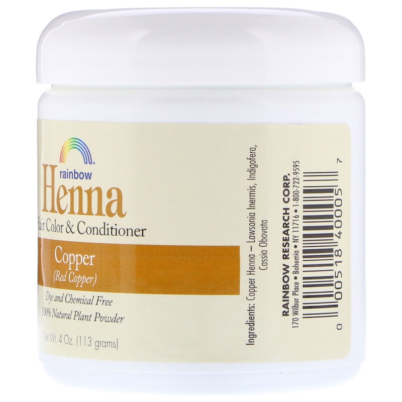Rainbow Research, Henna, Hair Color and Conditioner, Copper (Red Copper