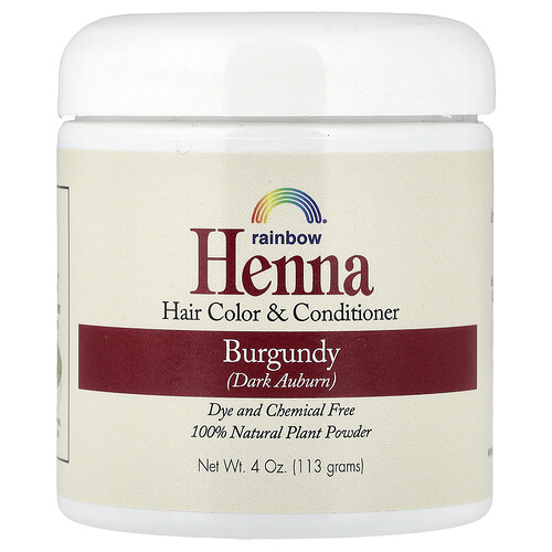 Rainbow Research, Henna, Hair Color and Conditioner, Burgundy (Dark Auburn), 4 oz (113 g)