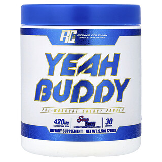 Ronnie Coleman, Signature Series, Yeah Buddy®, Poudre d'énergie pré-entraînement, Baie acidulée, 270 g