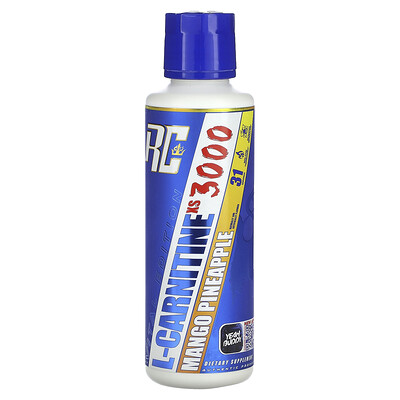 Ronnie Coleman, Vital Edition, L-CarnitineXS 3000, Mango y piña, 473,28 ml (16 oz. Líq.)
