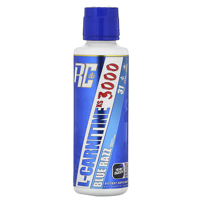 Ronnie Coleman  Vital Edition  L-Carnitine XS 3000  Blue Razz  16 fl oz (473.28 ml)