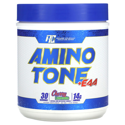 Ronnie Coleman  Signature Series  Amino Tone + EAA  Cherry Limeade  1.2 lb (540 g)