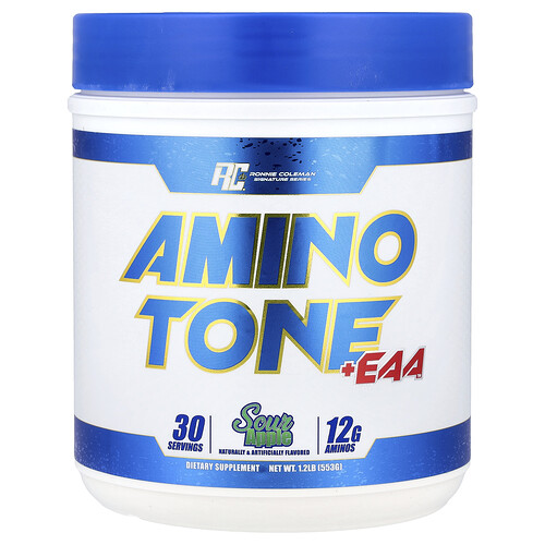 Ronnie Coleman Signature Series, Amino Tone + EAA™, Sour Apple, 1.2 lb (540 g)