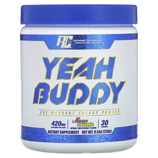 Ronnie Coleman, Signature Series, Sim Buddy, Pó Energético Pré-treino, Manga e Abacaxi, 270 g (9,5 oz)