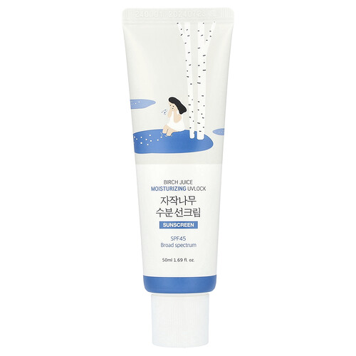 Round Lab, Birch Juice Moisturizing UVLock Sunscreen, SPF 45, 1.69 fl oz (50 ml)
