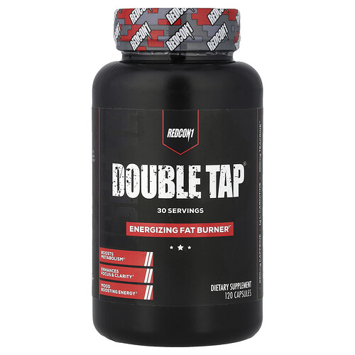 Redcon1, Double Tap®, Energizing Fat Burner, belebende Fettverbrennung, 120 Kapseln