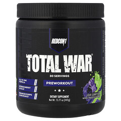 Total War®, передтренувальна добавка, кислий жувальний ведмедик, 447 г (15,77 унції)