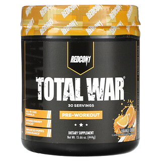 Redcon1, Total War®, przedtreningówka, pomarańcza, 444 g
