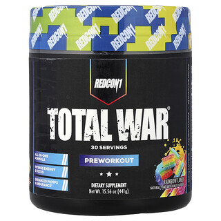 Redcon1, Total War®, před tréninkem, duhové cukrovinky, 441 g (15,56 oz)
