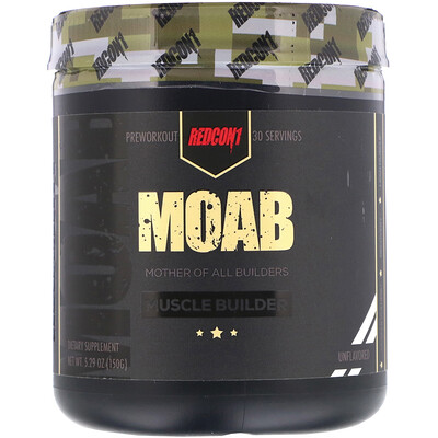Redcon1 MOAB, Muscle Builder, Unflavored, 5.29 oz (150 g)
