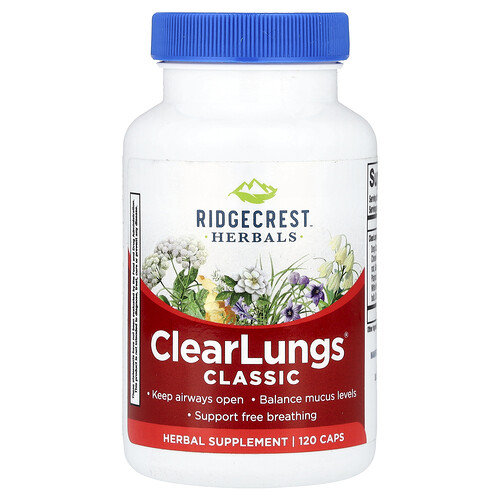 Ridgecrest Herbals ClearLungs® Classic, 120 Caps