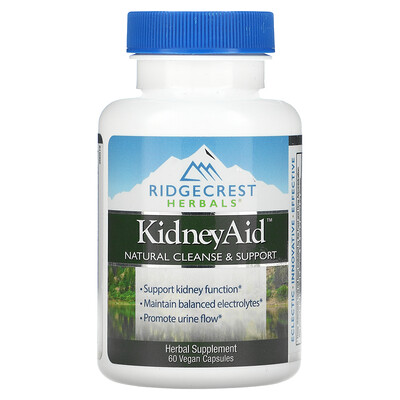 

RidgeCrest Herbals комплекс для почек, 60 вегетарианских капсул