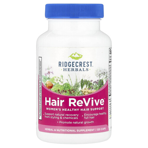 Ridgecrest Herbals Hair ReVive™, 120 Caps