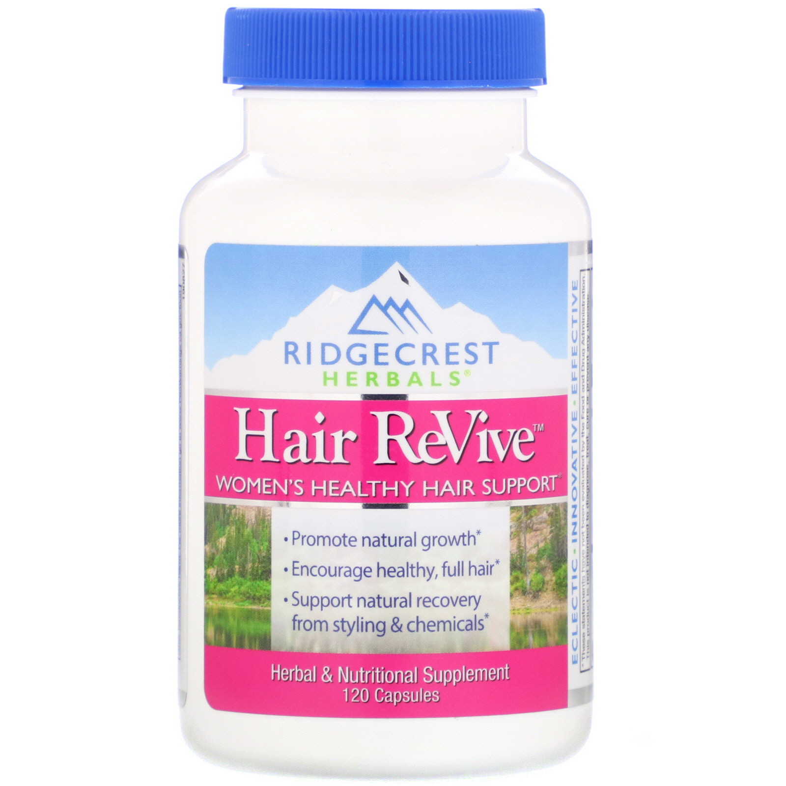 春天 脫髮 護髮 RidgeCrest Herbals, 頭髮修復，120 粒膠囊