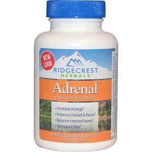 RidgeCrest Herbals, Adrenal, Fatigue Fighter, 60 Veggie Caps