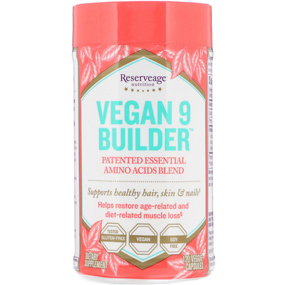 

ReserveAge Nutrition Vegan 9 Builder, 120 Veggie Capsules