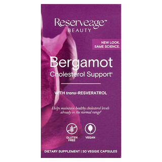 Reserveage Beauty, Pendukung Kolesterol Bergamot, 30 Kapsul Nabati