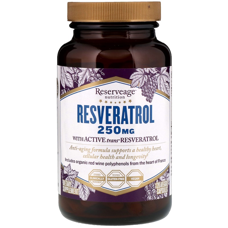 ReserveAge Nutrition, Resveratrol with Active TransResveratrol, 250 mg