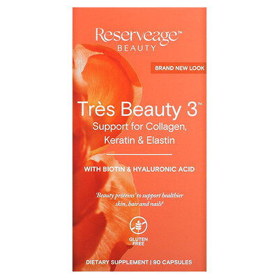 

ReserveAge Nutrition Tres Beauty 3, 90 капсул