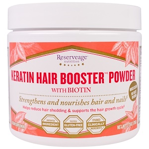 ReserveAge Nutrition, Кератиновая пудра с биотином для усиления волос, 2,75 унции (78 г)