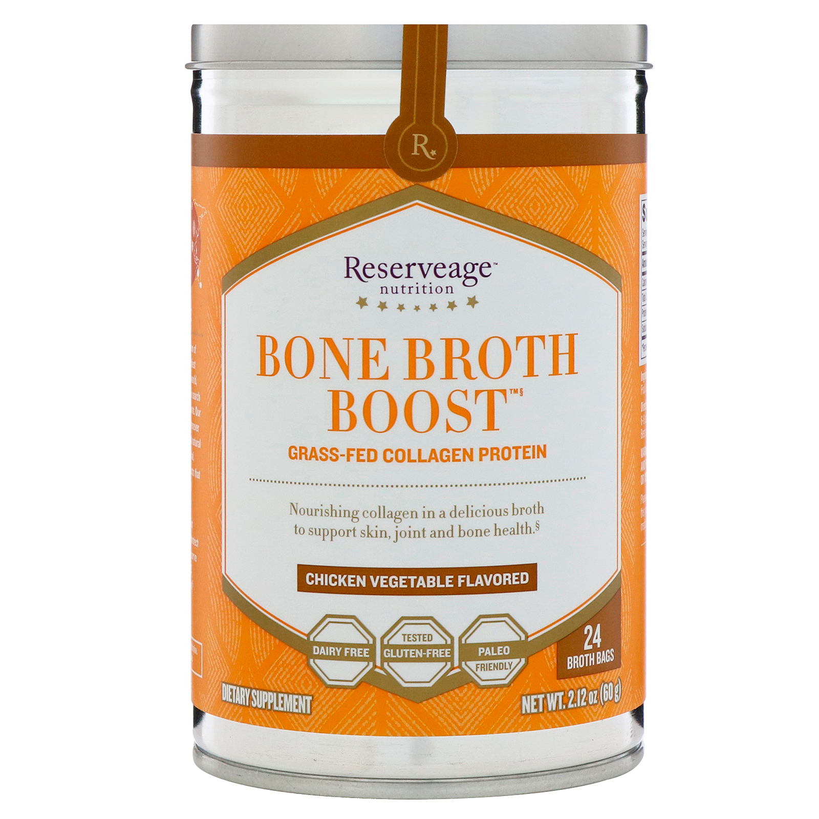ReserveAge Nutrition, Bone Broth Boost, GrassFed Collagen Protein