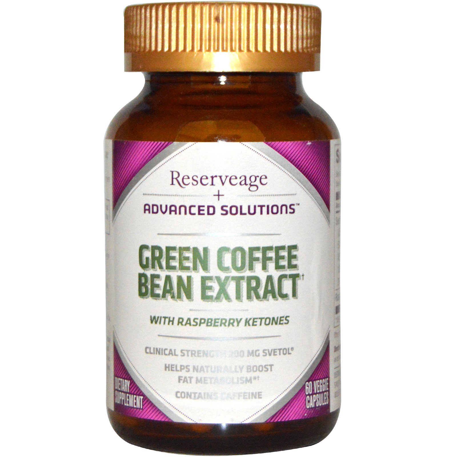 ReserveAge Nutrition, Advanced Solutions, Green Coffee Bean Extract, 60