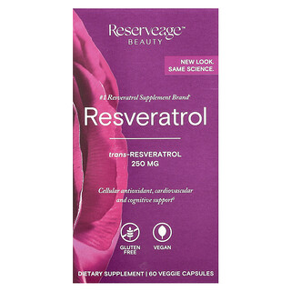 Reserveage Beauty, Resveratrol, 60 Kapsul Nabati