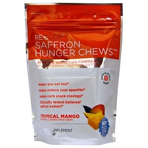 Отзывы о Ребоди Сафслим, Saffron Hunger Chews, Tropical Mango, 30 Soft Chews