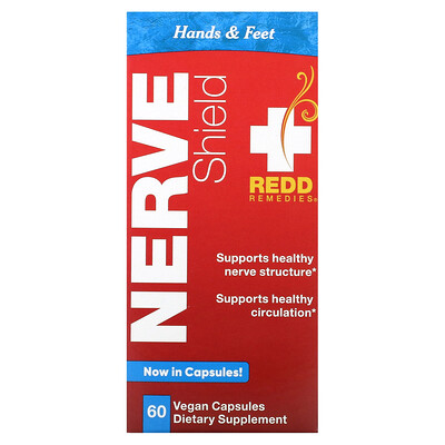 Redd Remedies  Nerve Shield  Hands & Feet  60 Vegan Capsules