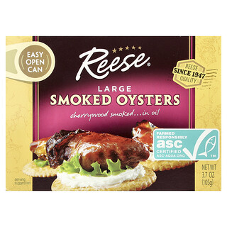 Reese‏, Large Smoked Oysters, 3.70 oz (105 g)