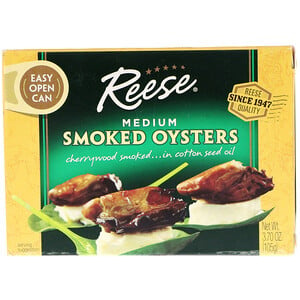 Отзывы о Риз, Medium Smoked Oysters, 3.70 oz (105 g)