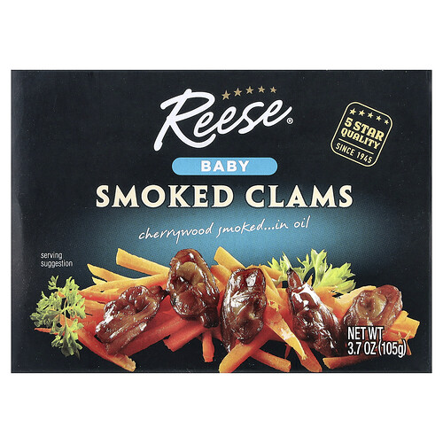 Reese Baby Smoked Clams, 3.7 oz (105 g)