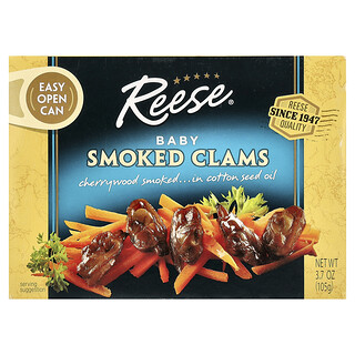 Reese, Baby Smoked Clams, 3.7 oz (105 g)
