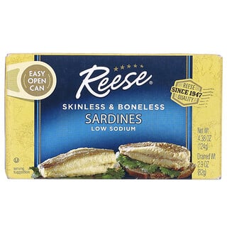 Reese, Skinless & Boneless Sardines, 4.38 oz (124 g)