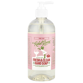 Rebel Green, Fresh & Clean Hand Soap, frische und saubere Handseife, rosa Flieder, 500 ml (16,9 fl. oz.)