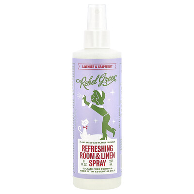 Rebel Green Refreshing Room & Linen Spray Lavender & Grapefruit 8 fl oz (237 ml)