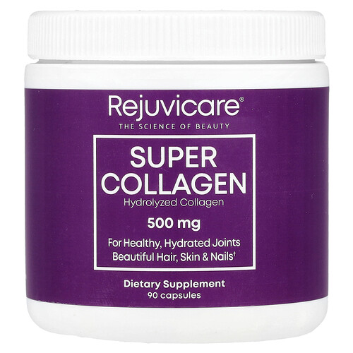 Rejuvicare, スーパーコラーゲン、500mg、90粒