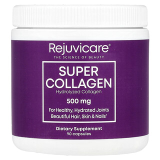 Rejuvicare, Super collagène, 500 mg, 90 capsules